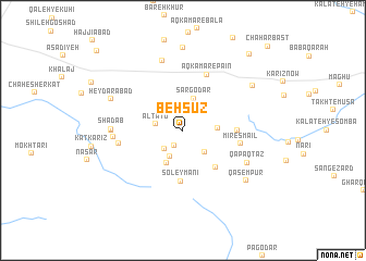 map of Beh Sūz