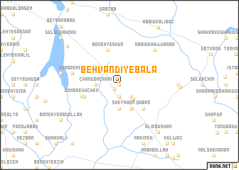 map of Behvandī-ye Bālā