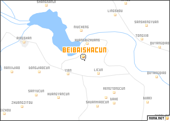 map of Beibaishacun