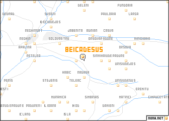 map of Beica de Sus