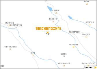 map of Beichengzhai