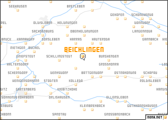 map of Beichlingen