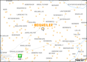 map of Beidweiler