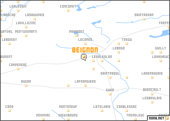 map of Beignon