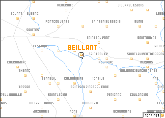 map of Beillant