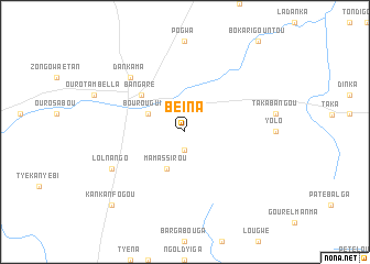 map of Beïna