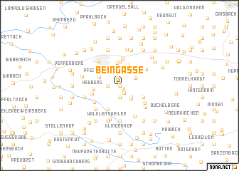 map of Beingasse