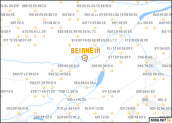 map of Beinheim