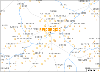 map of Beira Baixa