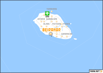map of Beira-Mar
