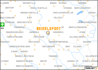 map of Beire-le-Fort