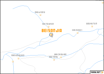 map of Beisanjia