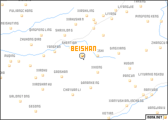 map of Beishan