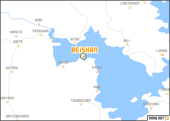 map of Beishan