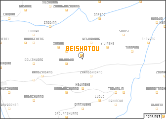 map of Beishatou