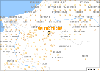 map of BeïtAatmâne