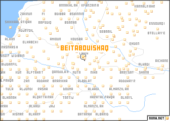 map of Beït Abou Ishâq