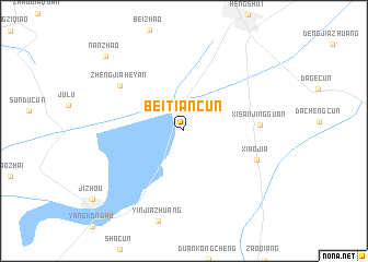 map of Beitiancun