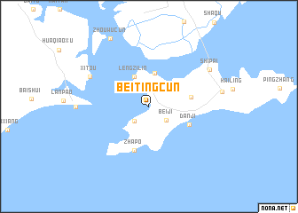 map of Beitingcun