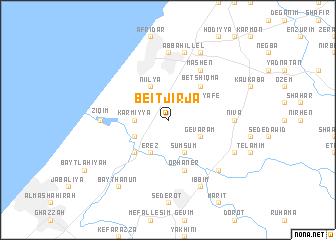 map of Beit Jirja