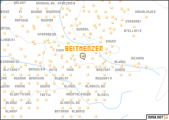 map of Beït Menzer