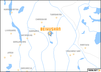 map of Beiwushan