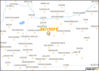 map of Beiyanfa