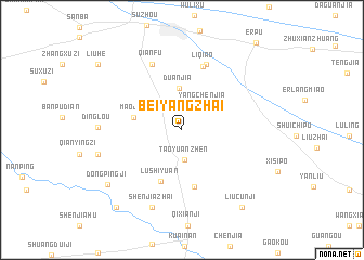 map of Beiyangzhai