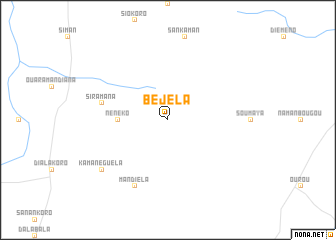 map of Béjéla