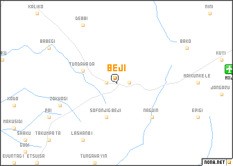 map of Beji