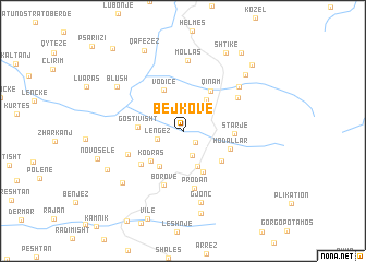 map of Bejkovë