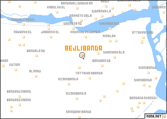 map of Bejli Bānda