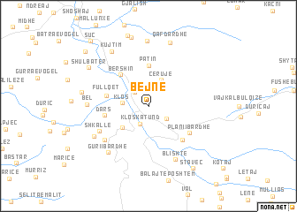 map of Bejnë