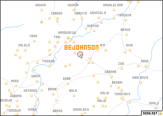 map of Be Johnson