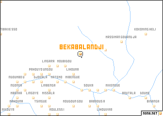 map of Békaba-Landji