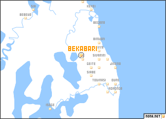 map of Bekabari