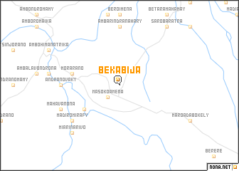 map of Bekabija