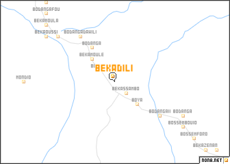 map of Békadili