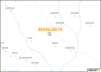 map of Békadjouta