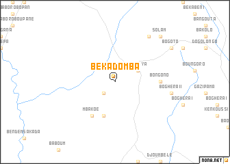 map of Bekadomba