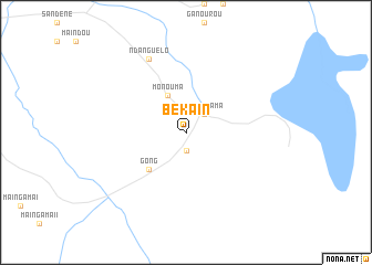 map of Békain