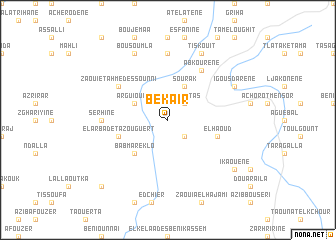 map of Bekaïr