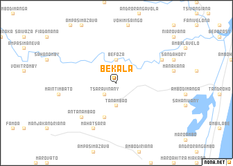 map of Bekala