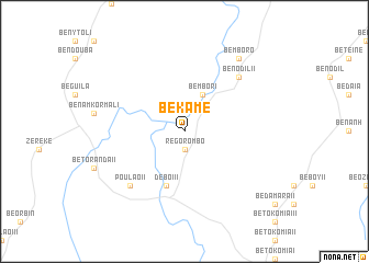 map of Bekame