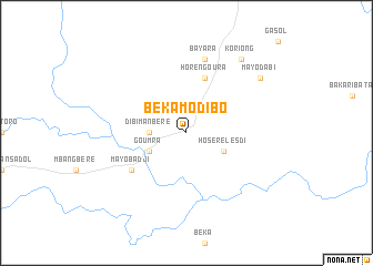 map of Béka Modibo