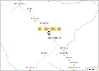 map of Békamourou