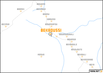map of Békaoussi