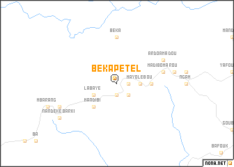 map of Békapétel