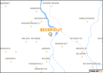 map of Bekapirijy