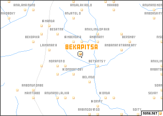 map of Bekapitsa